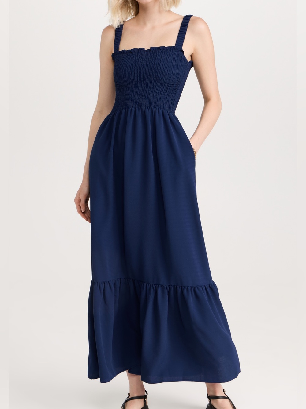 Hill House Anjuli in Navy Crepe XXS